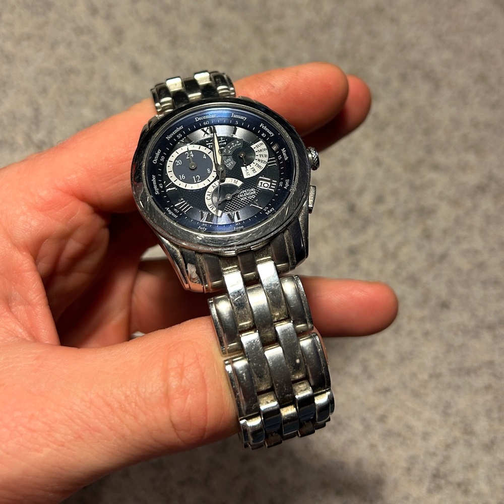 Citizen Silver Chronograph with Black Dial